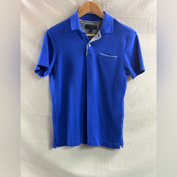 Banana Republic Dress Polo Shirt Blue XS - Picture 1 of 3